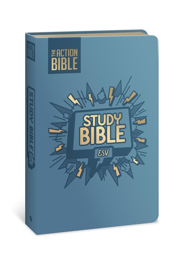 ESV The Action Bible Study Bible, Leathersoft, Blue