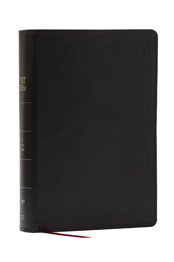 NET Full Notes Study Bible, Leathersoft, Black, Indexed