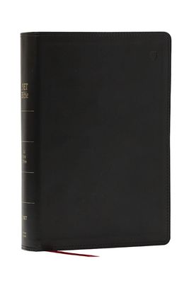 NET Full Notes Study Bible, Leathersoft, Black, Indexed