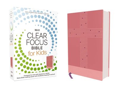 NIrV Clear Focus Bible for Kids, Leathersoft, Pink NIrV Clear Focus Bible for Kids, Leathersoft, Pink