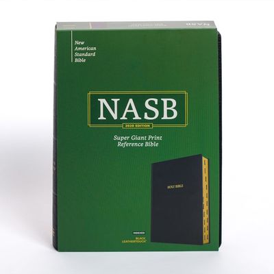 NASB '20 Super Giant Print Reference Bible, LeatherTouch, Black, Indexed