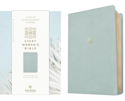 NLT Every Woman’s Bible, Filament Enabled Edition, LeatherLike, Sky Blue