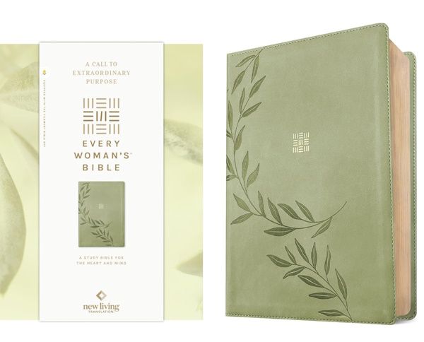 NLT Every Woman’s Bible, Filament Enabled Edition, LeatherLike, Olive Branch Green