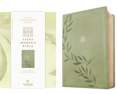 NLT Every Woman’s Bible, Filament Enabled Edition, LeatherLike, Olive Branch Green
