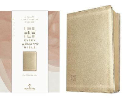 NLT Every Woman’s Bible, Filament Enabled Edition, LeatherLike, Soft Gold