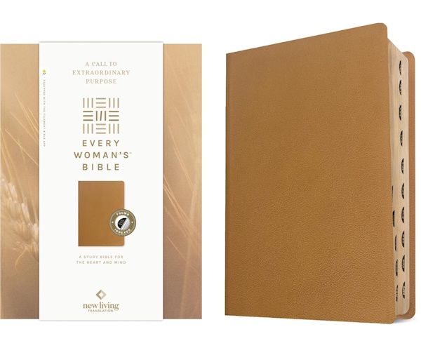 NLT Every Woman’s Bible, Filament Enabled Edition, Genuine Leather, Camel, Indexed