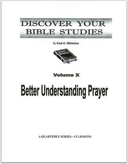 Better Understanding Prayer