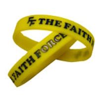 Faith Force Silicone Wristbands (pk of 12)