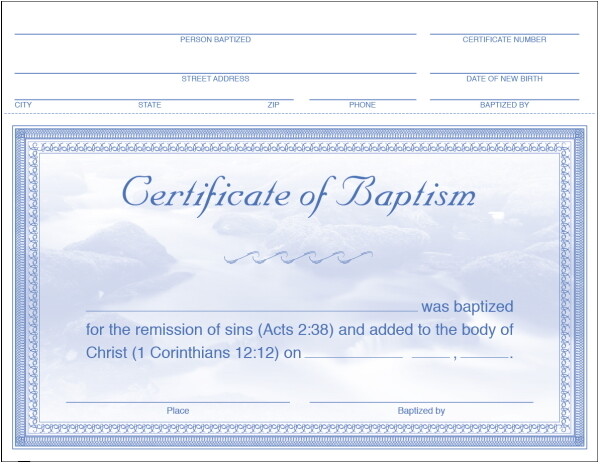 21st Century Christian Baptismal Certificates 21st Century Christian Baptismal Certificates