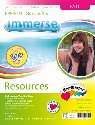 Fall Immerse PreTeen Resources Fall Immerse PreTeen Resources