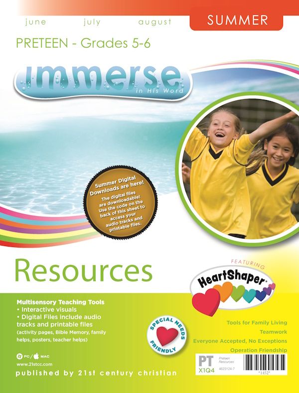 Summer Immerse PreTeen Resources