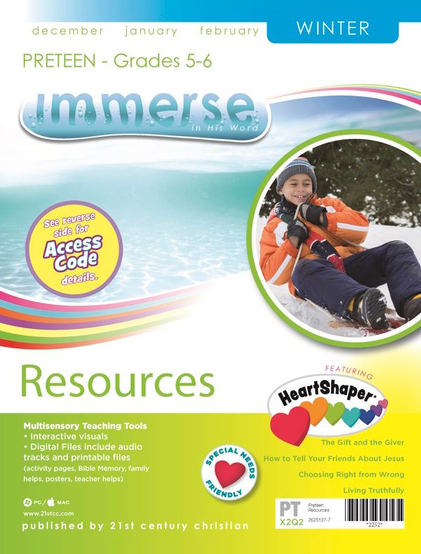 Winter Immerse PreTeen Resources Winter Immerse PreTeen Resources
