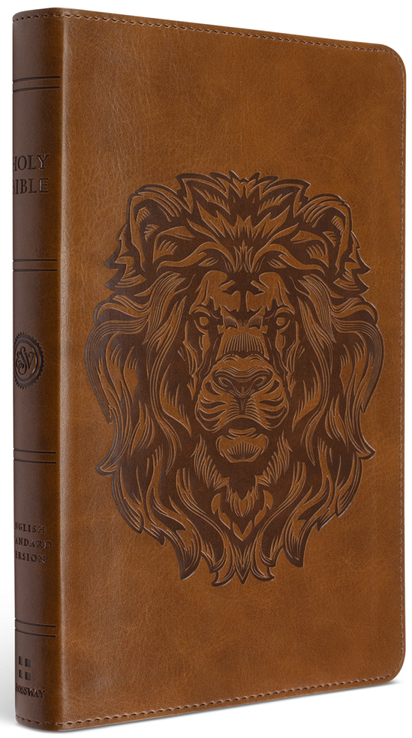 ESV Thinline Bible, TruTone®, Brown, Royal Lion Design ESV Thinline Bible, TruTone®, Brown, Royal Lion Design