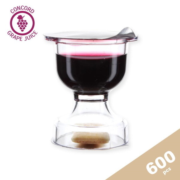 World Communion Cups Bread and Concord Grape Juice