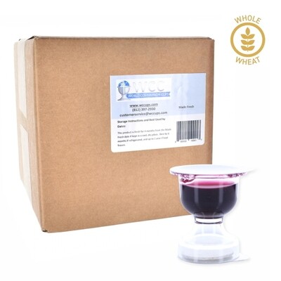 World Communion Cups Concord Grape Juice and Whole Wheat Wafer - 150 Count World Communion Cups Concord Grape Juice and Whole Wheat Wafer - 150 Count