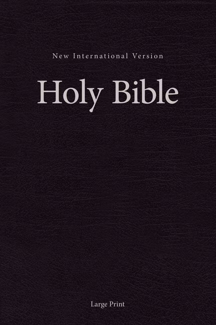 NIV Pew and Worship Large Print Bible, Hardcover, Black