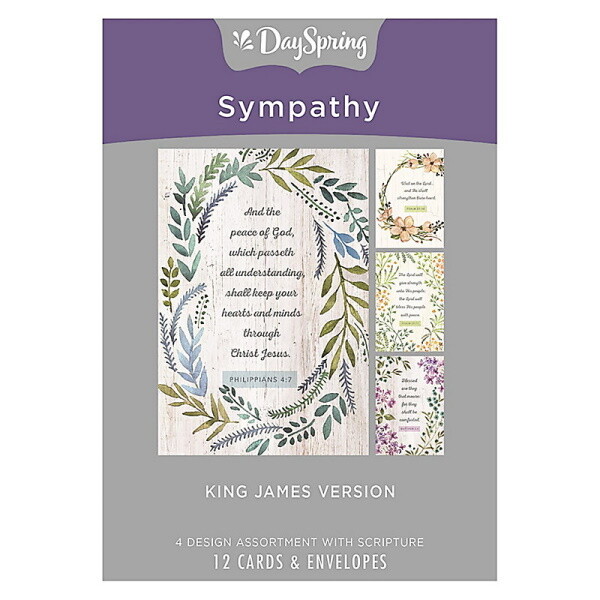 Boxed Cards - Sympathy - Botanical Frames, KJV Boxed Cards - Sympathy - Botanical Frames, KJV