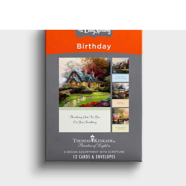 Boxed Cards - Birthday - Thomas Kinkade, NIV Boxed Cards - Birthday - Thomas Kinkade, NIV