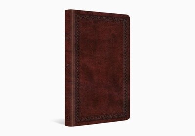ESV Thinline Bible, TruTone®, Mahogany, Border Design