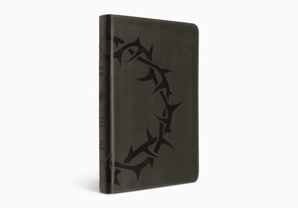 ESV Thinline Bible, TruTone®, Charcoal, Crown Design