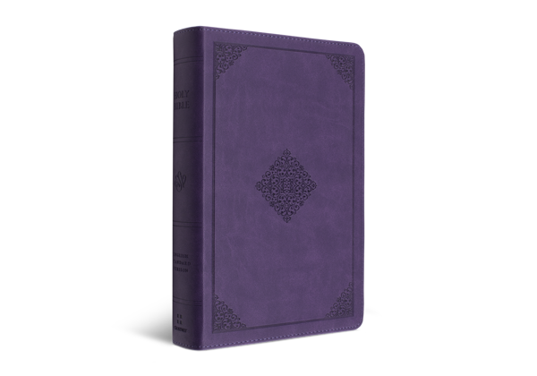 ESV Large Print Personal Size Bible, TruTone®, Lavender, Ornament Design