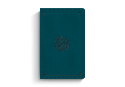 ESV Large Print Personal Size Bible, TruTone®, Deep Teal, Emblem Design ESV Large Print Personal Size Bible, TruTone®, Deep Teal, Emblem Design