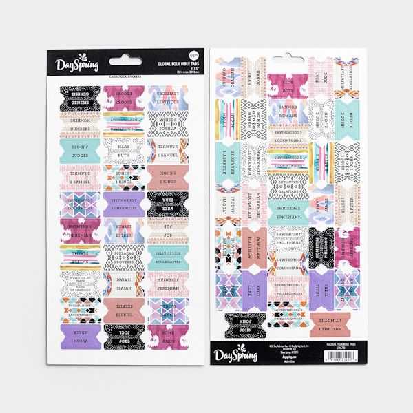 Bible Index Tabs - Global Folk