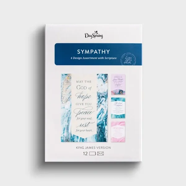 Boxed Cards - Sympathy - Marble (KJV)