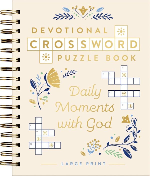 Devotional Crossword Puzzle Book: Daily Moments with God (Large Print)