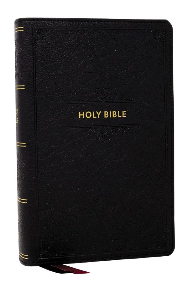 KJV Personal Size Large Print Bible, Leathersoft, Black