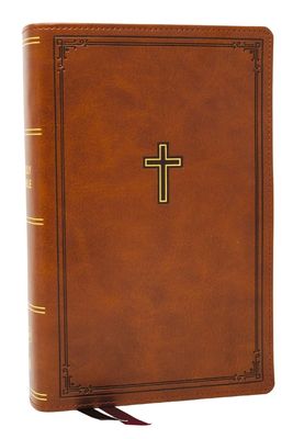 KJV Personal Size Large Print Bible, Leathersoft, Brown, Indexed