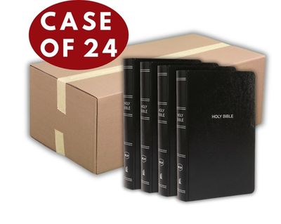 NKJV Gift and Award Bible, Leatherflex, Black (CASE OF 24)