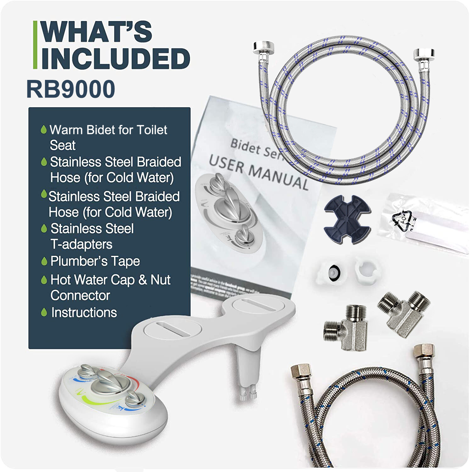 RB9000 hot/cold all metal bidet