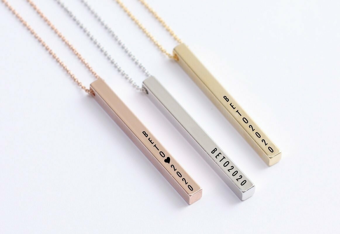 Beto 2020 Vertical Bar Necklace