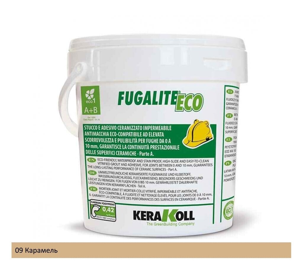 Fugalite ECO KERAKOLL эпоксидная затирка для швов 09 Карамель (Karamel) 3 кг