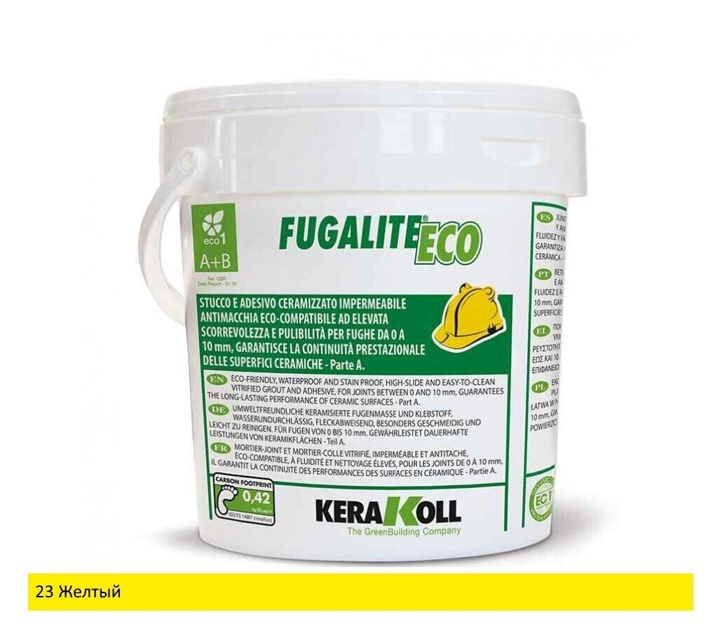 Fugalite ECO KERAKOLL эпоксидная затирка для швов 23 (Желтый) 3 кг