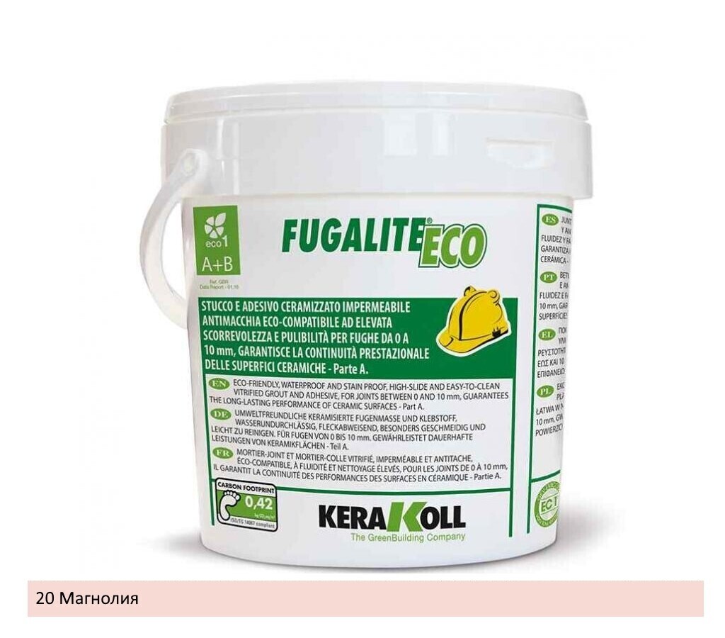 Fugalite ECO KERAKOLL эпоксидная затирка для швов 20 Розовый (Magnolia) 3 кг