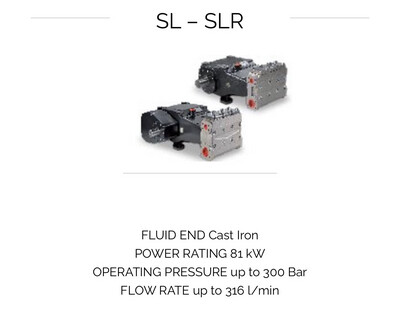SL - SLR - Up To 300 Bar - Up To 316 l/min