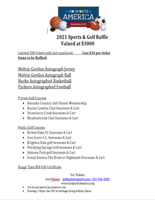 Click to Buy Sports & Golf Raffle