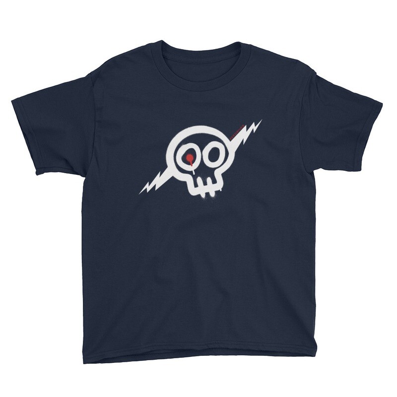 Kids' white Skully shirt