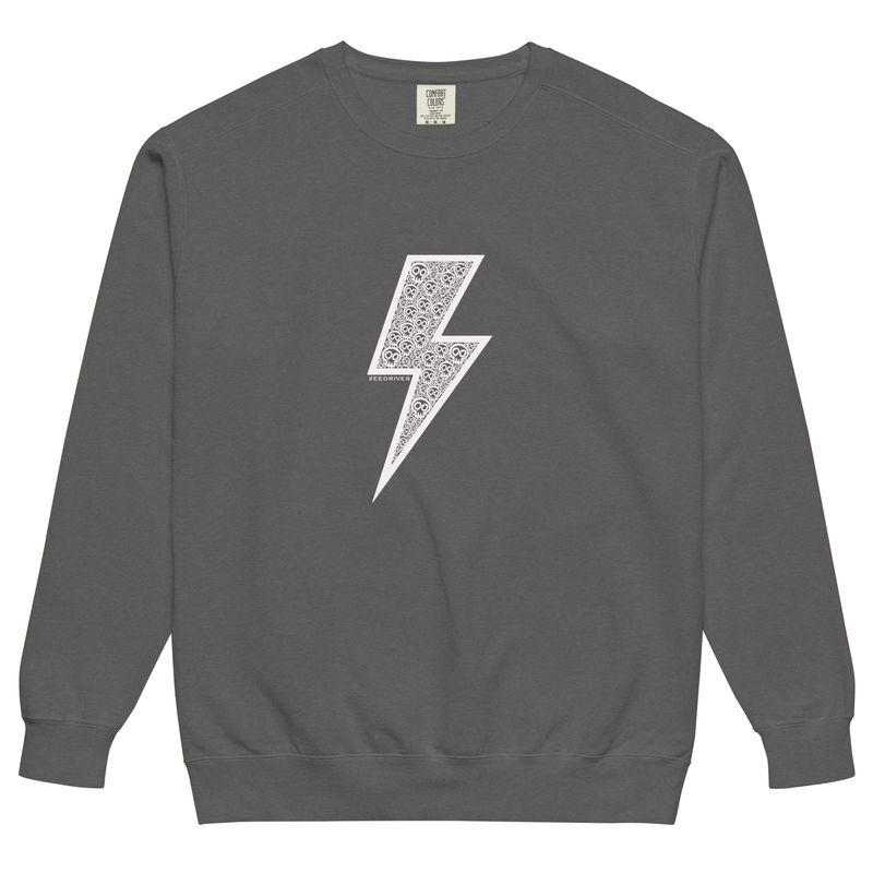 White bolt sweatshurt