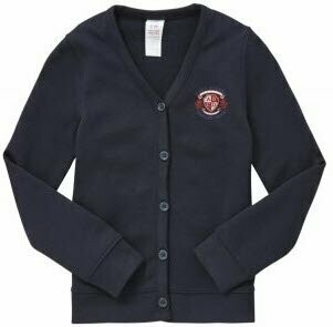 Unisex Embroidered Jersey School Cardigan with As New Technology