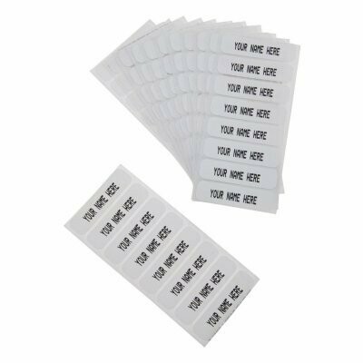 25 Personalised Iron On Name Labels