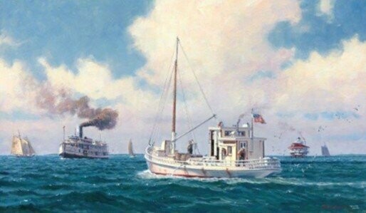 F.D. Crockett Paper Print 14" by 24"  By: John Barber