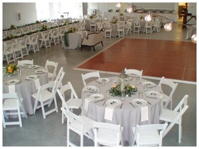 Rental Add on White Resin Ceremony chairs ($1.60 per chair)