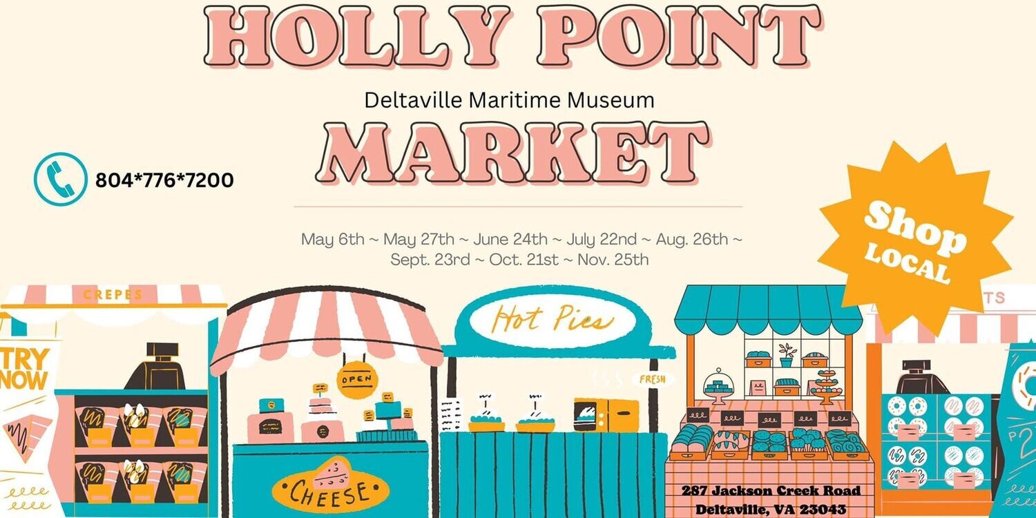 Holly Point Market 6 markets + Holiday market free package deal Parking (can park behind your space)