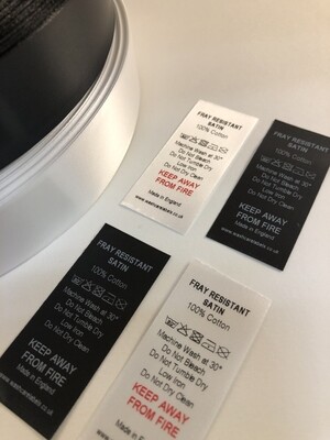 Fray Resistant Satin PRINTED x 50 Meters