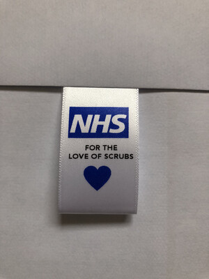 NHS For the Love of Scrubs Standard Label x 100 Labels