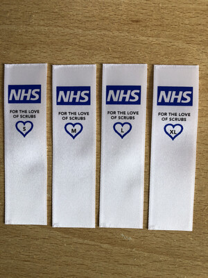 NHS For the Love of Scrubs Heart Size Labels