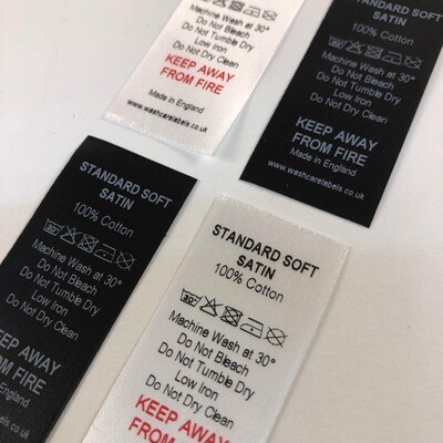 Custom Printed Standard Satin